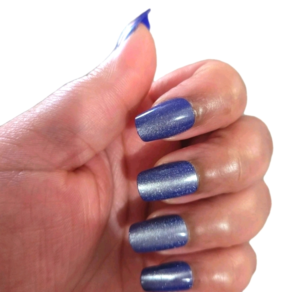 🍒🍒 BUNDLE ONLY (See Description) Blue Cat's Eye Press On Nails